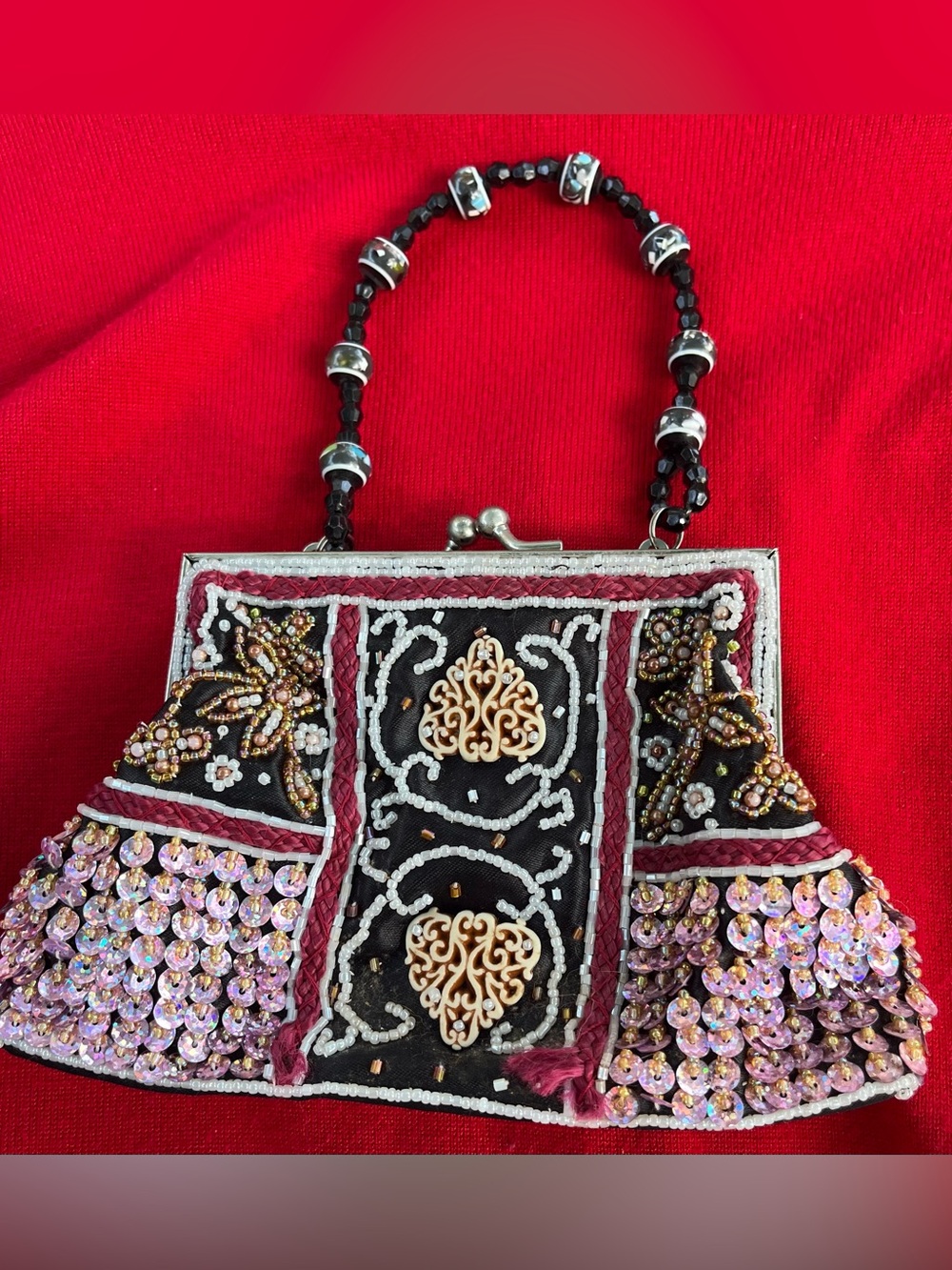 Mini vintage Evening Beaded bag